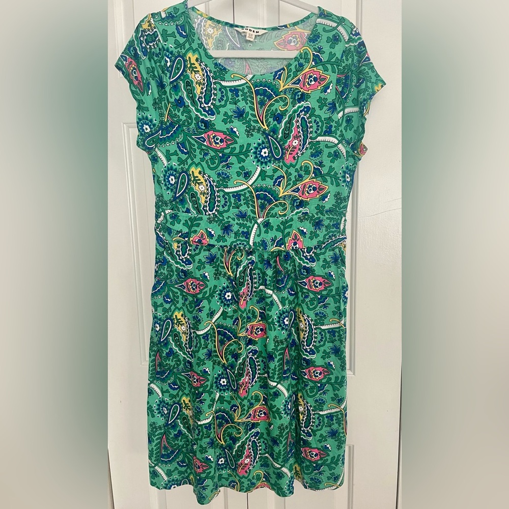 Boden 12 petite Amelie jersey dress
Fantastical Ming green